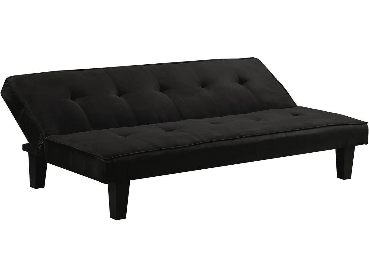 DIVANO-LETTO JOHN -179 x 91 x 79 cm -  3 POSTI - NERO