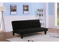DIVANO-LETTO JOHN -179 x 91 x 79 cm -  3 POSTI - NERO