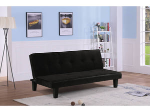 DIVANO-LETTO JOHN -179 x 91 x 79 cm -  3 POSTI - NERO