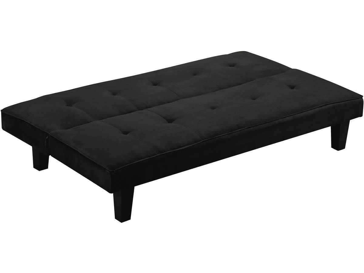 DIVANO-LETTO JOHN -179 x 91 x 79 cm -  3 POSTI - NERO