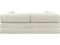 Divano letto dritto "Elior" in tessuto testurizzato - 3 posti - Beige