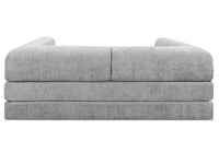 Divano letto dritto "Elior" in tessuto testurizzato - 3 posti - Grigio