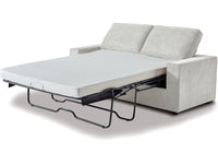 Divano trasformabile in tessuto "Clara" express - 185 x 90 x 88 cm - Beige