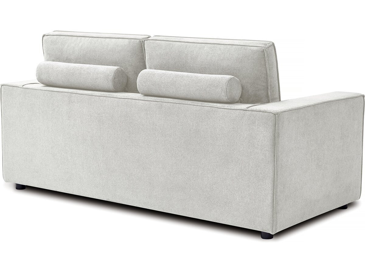 Divano trasformabile in tessuto "Clara" express - 185 x 90 x 88 cm - Beige