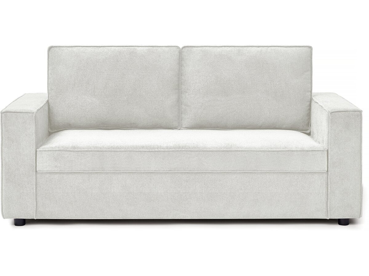 Divano trasformabile in tessuto "Clara" express - 185 x 90 x 88 cm - Beige