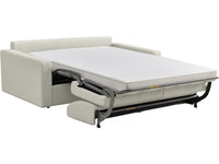 Divano convertibile "Diana" Express in tessuto - Zona notte 140 cm - 3 posti - Beige