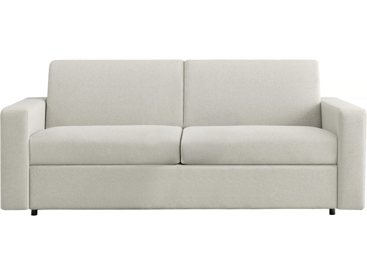 Divano convertibile "Diana" Express in tessuto - Zona notte 140 cm - 3 posti - Beige