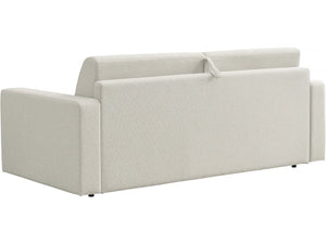 Divano convertibile "Diana" Express in tessuto - Zona notte 140 cm - 3 posti - Beige