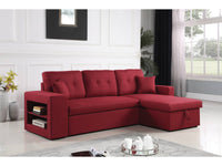 Divano ad angolo  trasformabile "Axel" / reversibile - 3 posti - Rosso