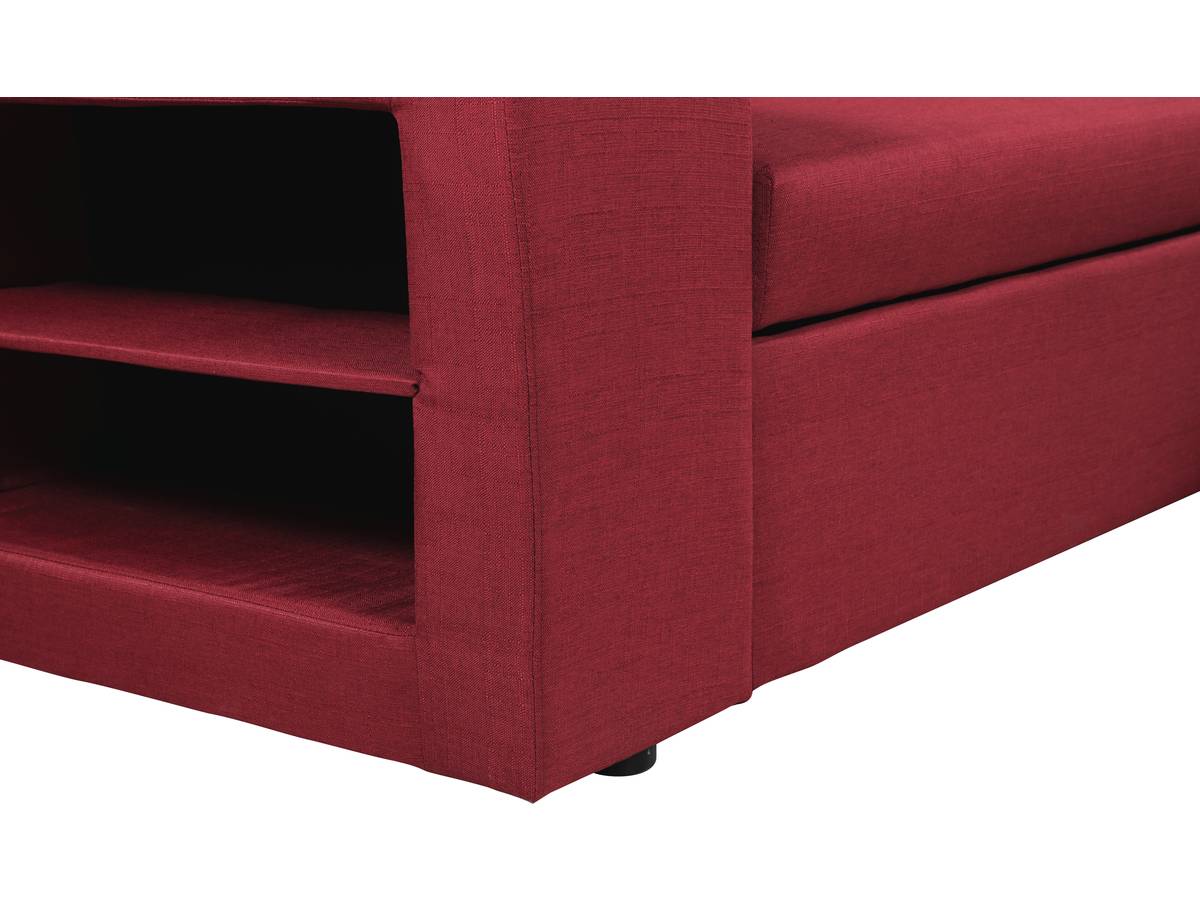 Divano ad angolo  trasformabile "Axel" / reversibile - 3 posti - Rosso