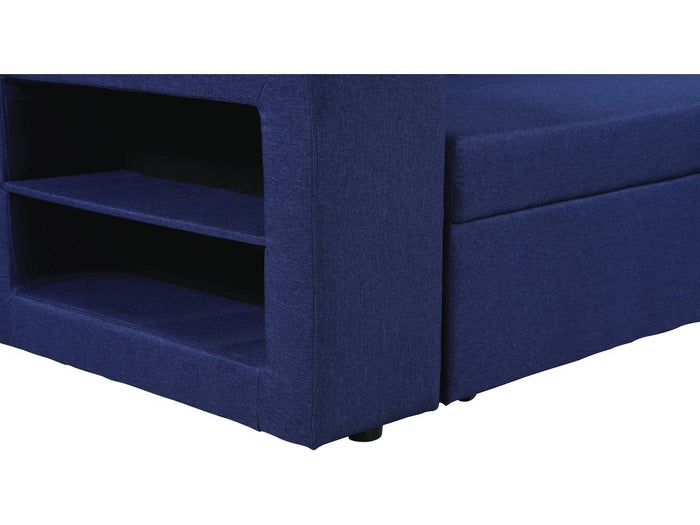 Divano ad angolo Axel trasformabile / reversibile 3 posti colore Blu