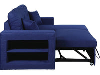 Divano ad angolo Axel trasformabile / reversibile 3 posti colore Blu