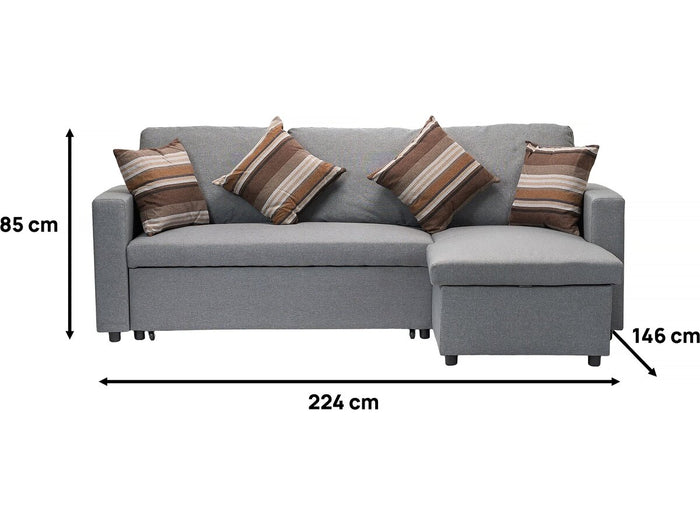 Divano trasformabile "Kimberland" - Grigio