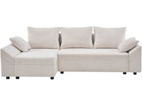 Divano angolare trasformabile e reversibile "Vaugirard II" in tessuto testurizzato - 3 posti - Beige