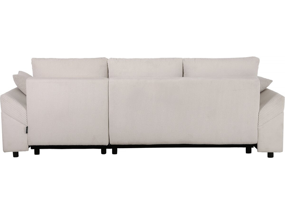 Divano angolare "Vaugirard II" in velluto a coste - 3 posti - Beige