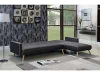 Divano angolare "Jules"  - 3 posti  Grigio