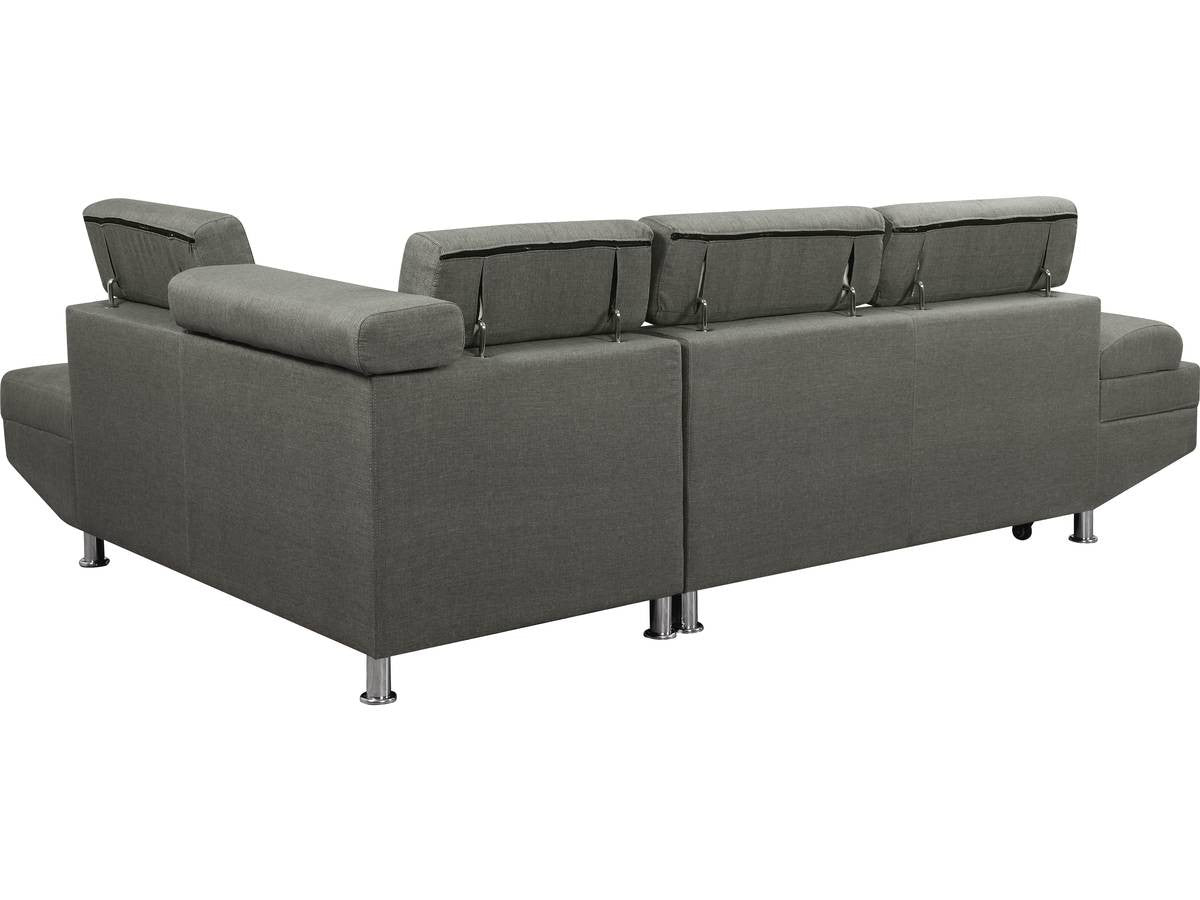Divano ad angolo "Sophia luxe" - 265 x 190.5 x 80/91 cm - Grigio - Angolo destro