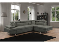 Divano ad angolo "Sophia luxe" - 265 x 190.5 x 80/91 cm - Grigio - Angolo destro