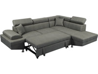 Divano ad angolo "Sophia luxe" - 265 x 190.5 x 80/91 cm - Grigio - Angolo destro