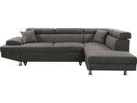 Divano ad angolo "Sophia luxe" - 265 x 190.5 x 80/91 cm - Grigio - Angolo destro