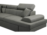 Divano ad angolo "Sophia luxe" - 265 x 190.5 x 80/91 cm - Grigio - Angolo destro