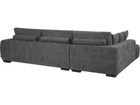 Divano angolare in tessuto "Monceau" - 3 posti - Grigio