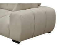 Divano angolare in tessuto "Monceau" – 3 posti – Beige