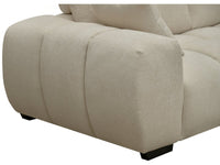 Divano angolare in tessuto "Monceau" - 3 posti - Beige