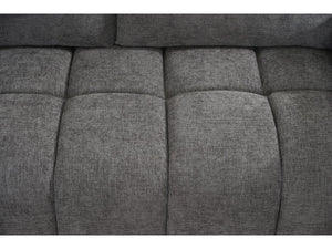 Divano angolare in tessuto "Monceau" - 3 posti - Grigio