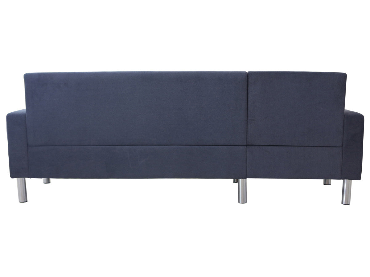 Divano angolare in tessuto reversibile RIO - 4 posti -Grigio