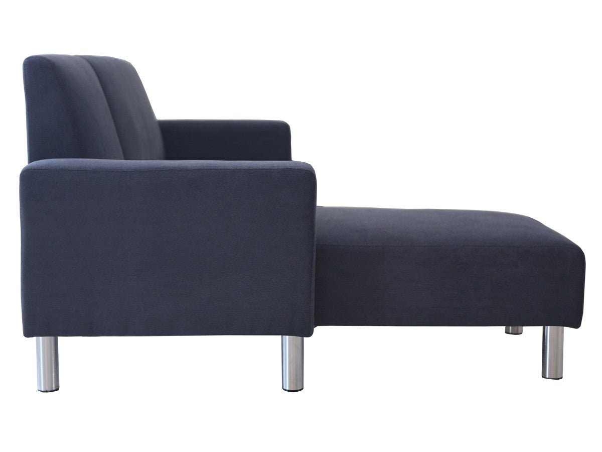 Divano angolare in tessuto reversibile RIO - 4 posti -Grigio