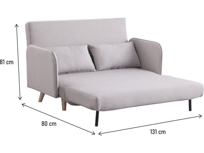 Divano letto pieghevole - 2 posti - "Panam" - Beige