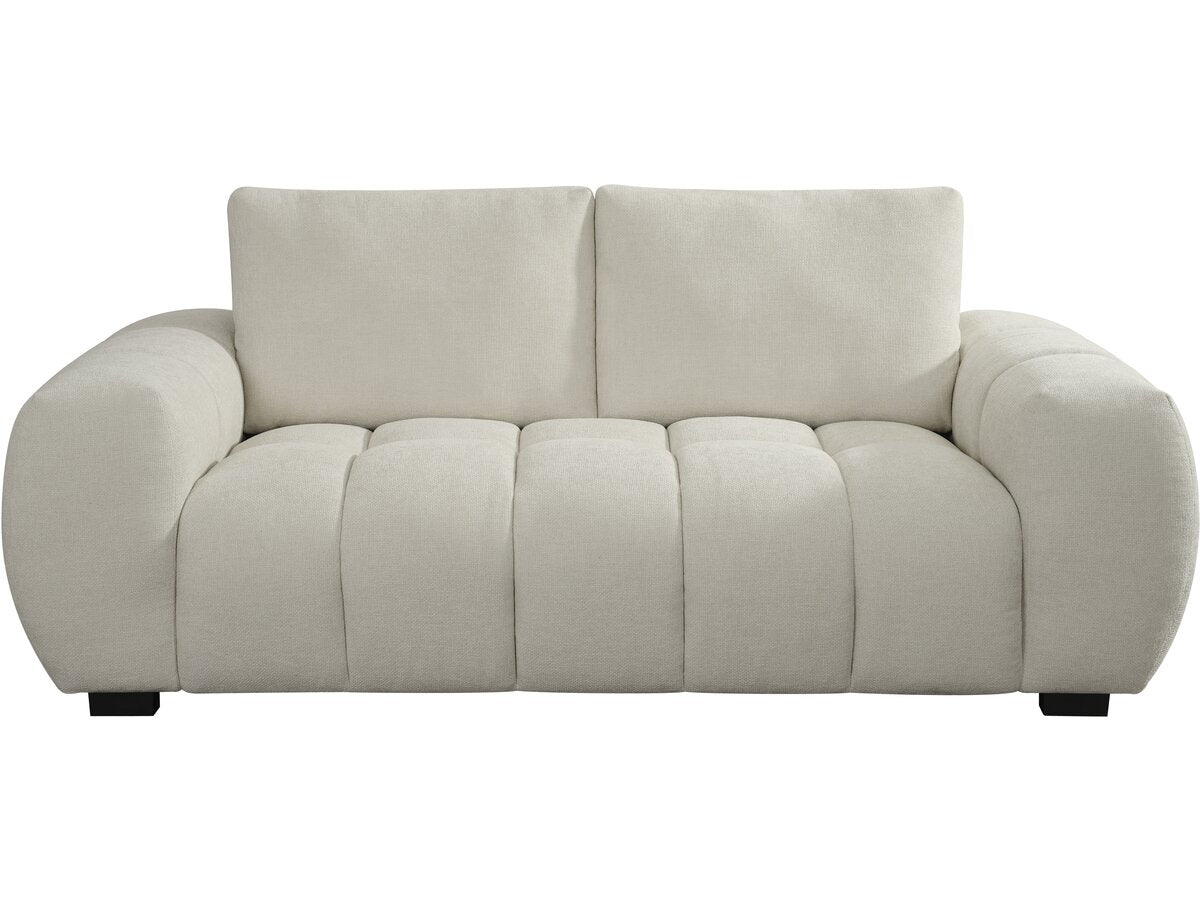 Divano in tessuto ciniglia "Cambon" - 3 posti - Beige