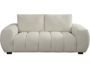 Divano in tessuto ciniglia "Cambon" - 3 posti - Beige