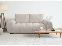 Divano in tessuto ciniglia "Cambon" - 3 posti - Beige