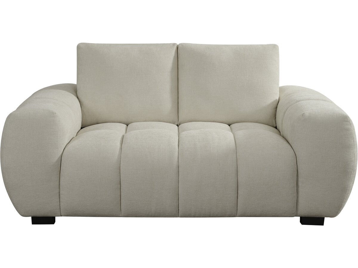 Divano in tessuto ciniglia "Cambon" - 2 posti - Beige