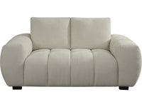 Divano in tessuto ciniglia "Cambon" - 2 posti - Beige