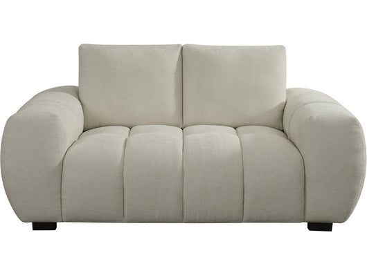 Divano in tessuto ciniglia "Cambon" - 2 posti - Beige