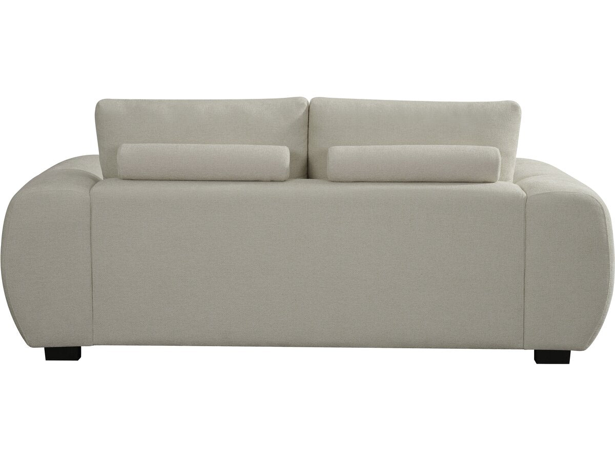Divano in tessuto ciniglia "Cambon" - 2 posti - Beige