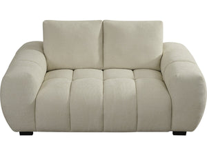 Divano in tessuto ciniglia "Cambon" - 2 posti - Beige