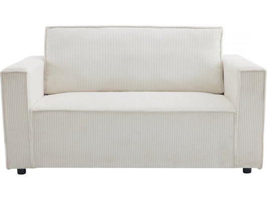 Divano letto posti in velluto a coste "Grenelle" - 2 posti - Beige