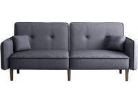 Divano trasformabile dritto click clac "Caspian" - Grigio