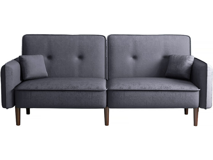 Divano trasformabile dritto click clac "Caspian" - Grigio