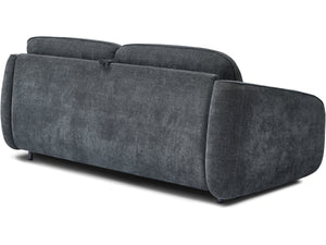 Divano trasformabile express "Laurie" in tessuto testurizzato - letto 140 cm - 3 posti - Grigio