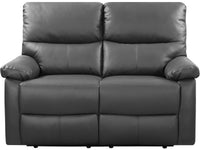 Divano relax "Lincoln" - 147 x 89 x 103 cm - 2 posti - Grigio