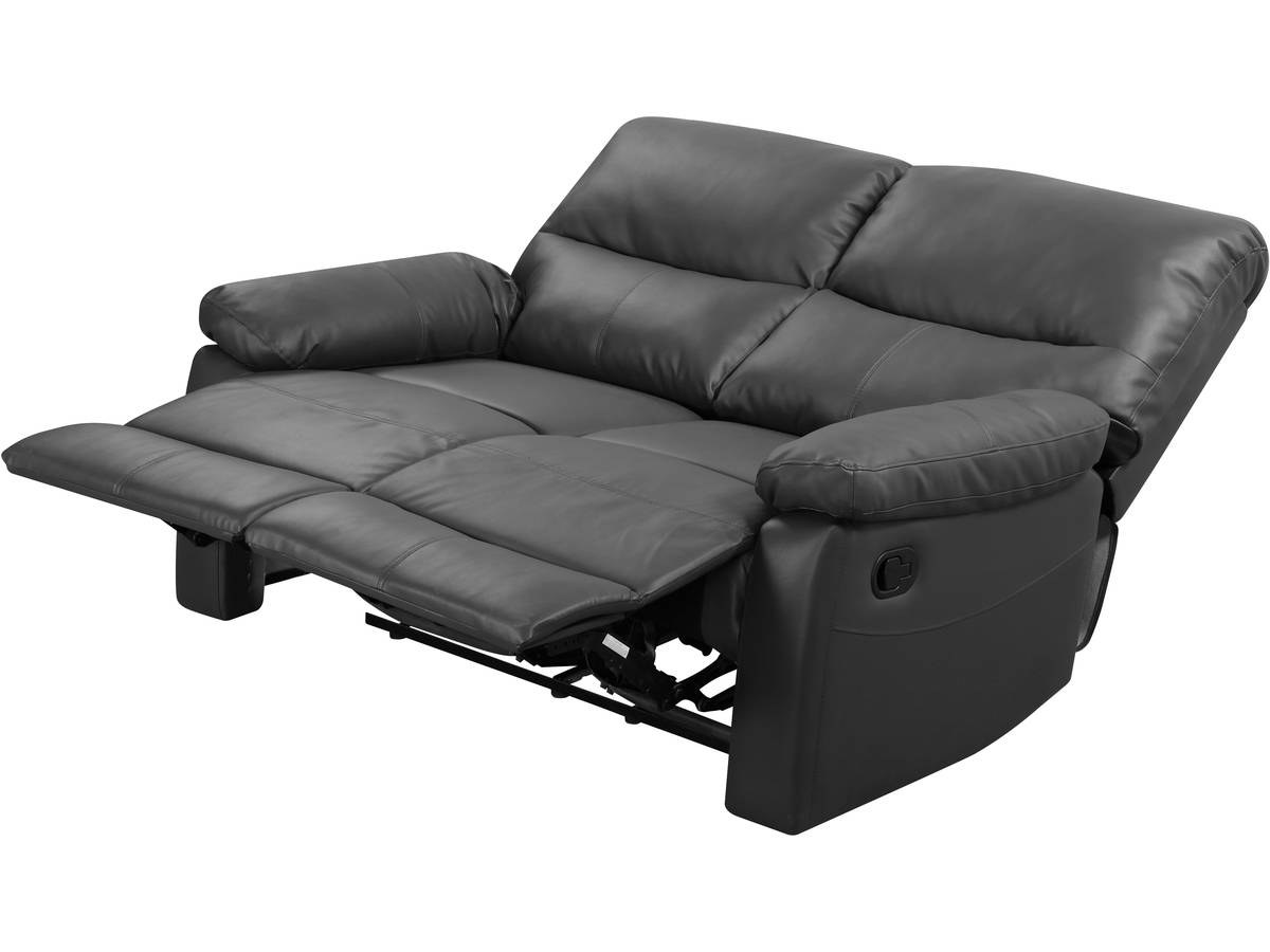 Divano relax "Lincoln" - 147 x 89 x 103 cm - 2 posti - Grigio