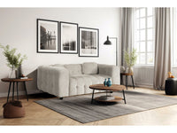 Divano dritto "Vendome" in tessuto di ciniglia - 2 posti - Beige