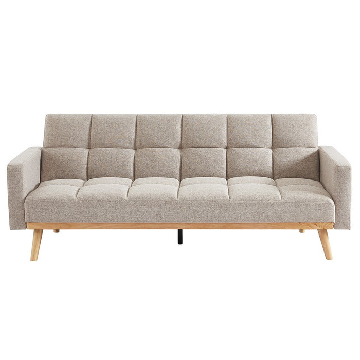 Divano letto beige convertibile a 3 posti collezione ADONA