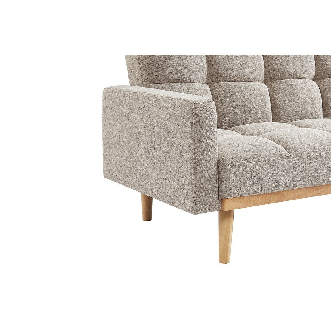 Divano letto beige convertibile a 3 posti collezione ADONA