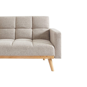 Divano letto beige convertibile a 3 posti collezione ADONA